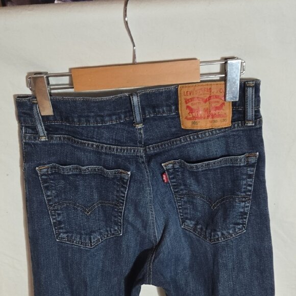 Levi's 505 Straight Fit Jeans - Deep Indigo - Picture 6 of 7